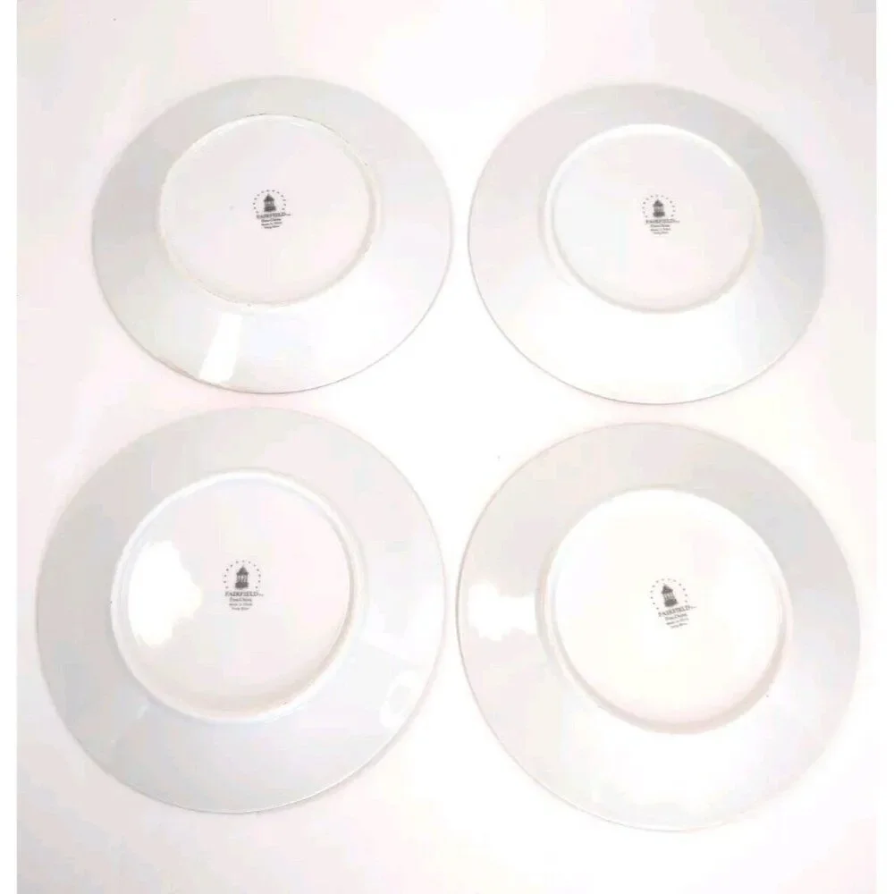 Set of 4 Fairfield Vanessa Fine China 7-3/8